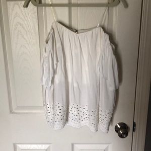 White off the shoulder top